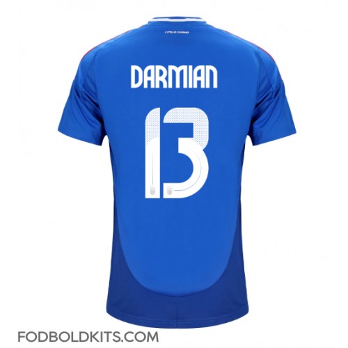 Italien Matteo Darmian #13 Hjemmebanetrøje EM 2024 Kortærmet